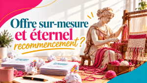 Image mise en avant de l'article SOS Vente consacré aux offres sur mesure. La référence à Pénélope et à son tissage illustre le travail que l'on reconstruit inutilement, au lieu de conserver une méthode réutilisable